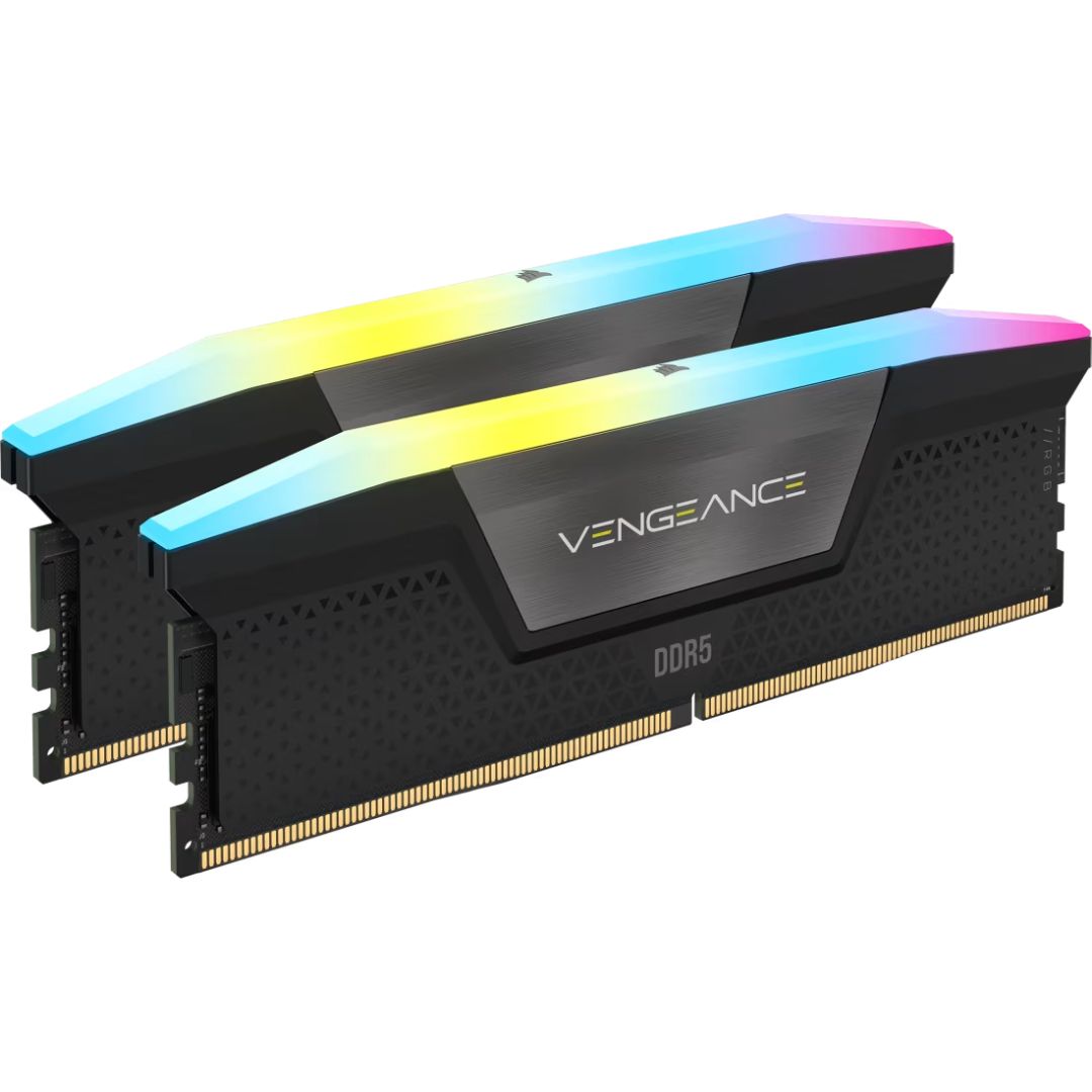 Memória Corsair 96GB DDR5 6800MHz Kit(2x48GB) Vengeance RGB Black