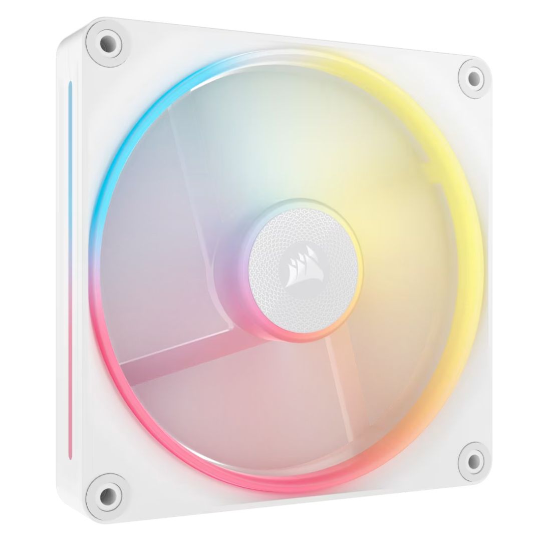 Ventilátorok, Hűtők, Előlapi panelek Corsair iCUE LINK LX140-R RGB 140mm PWM Reverse Fan Expansion White
