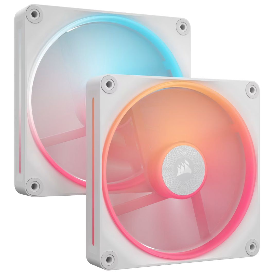 Ventilátorok, Hűtők, Előlapi panelek Corsair iCUE LINK LX140-R RGB 140mm PWM Reverse Fans Starter Kit White