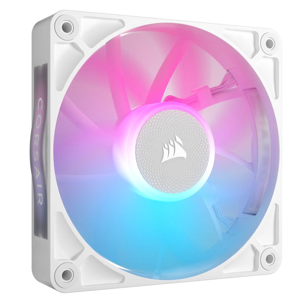 Ventilátorok, Hűtők, Előlapi panelek Corsair iCUE LINK RX120 RGB 120mm PWM Single Fan Expansion White