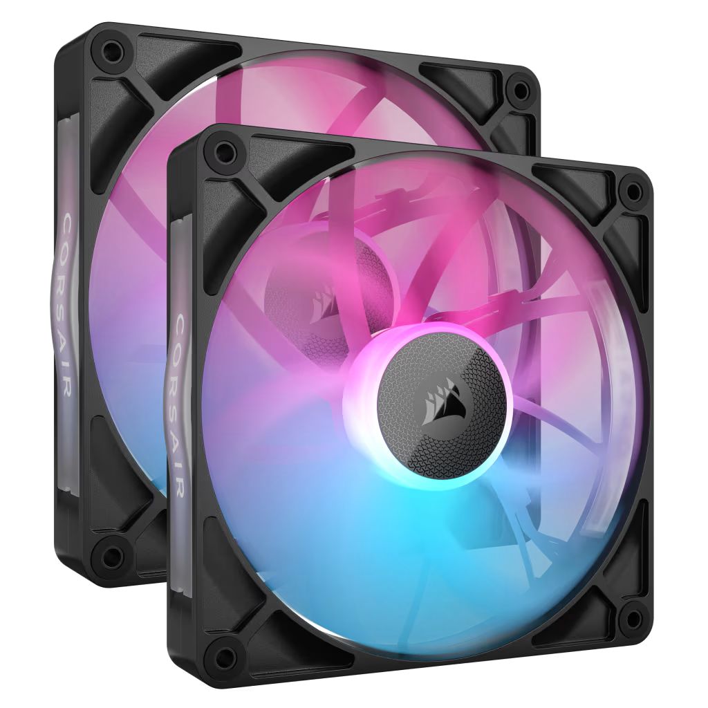 Ventilátorok, Hűtők, Előlapi panelek Corsair iCUE LINK RX140 RGB 140mm PWM Fan Twin Starter Kit