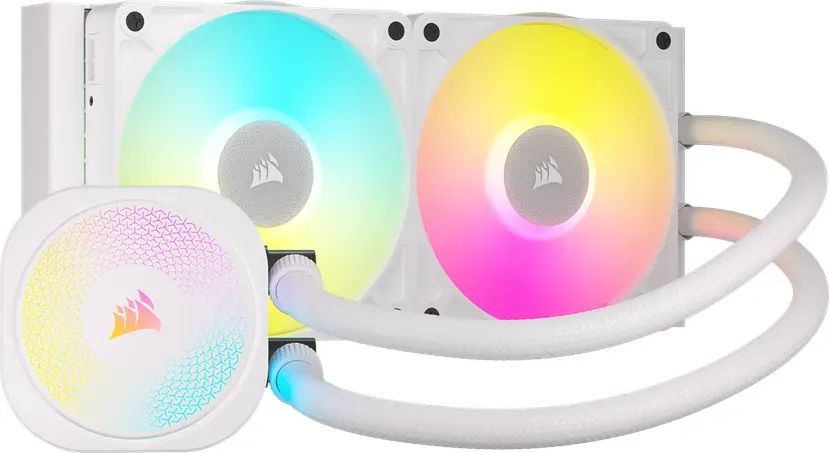 Ventilátorok, Hűtők, Előlapi panelek Corsair iCUE LINK TITAN 240 RX RGB AIO Liquid CPU Cooler White