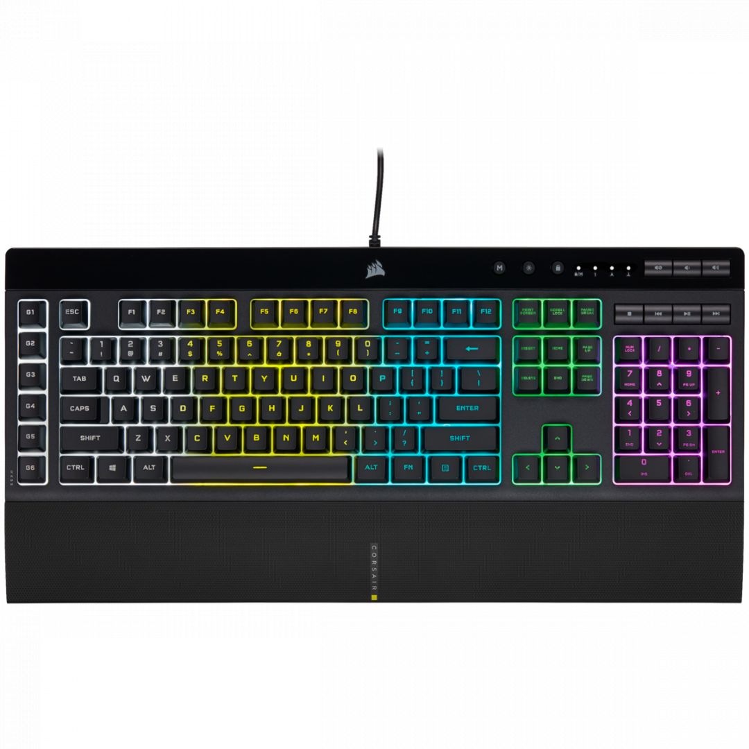 Billentyűzet Corsair K55 RGB Pro Gaming keyboard Black US