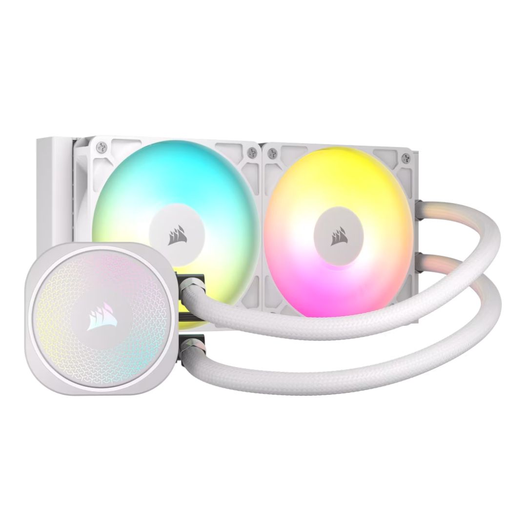 Ventilátorok, Hűtők, Előlapi panelek Corsair Nautilus 240 RS ARGB Liquid CPU Cooler White