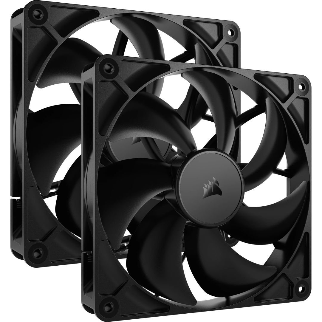 Ventilátorok, Hűtők, Előlapi panelek Corsair RS140 140mm PWM Fan (2-pack) Black