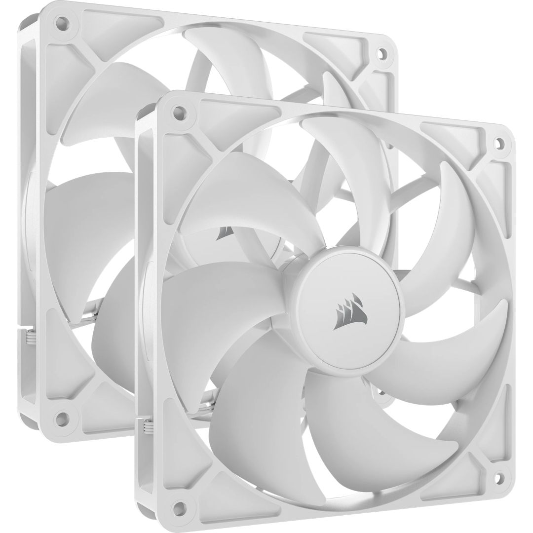 Ventilátorok, Hűtők, Előlapi panelek Corsair RS140 140mm PWM Fan (2-pack) White