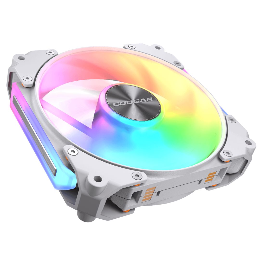Ventilátorok, Hűtők, Előlapi panelek Cougar Apolar 120 ARGB Reverse Blade White