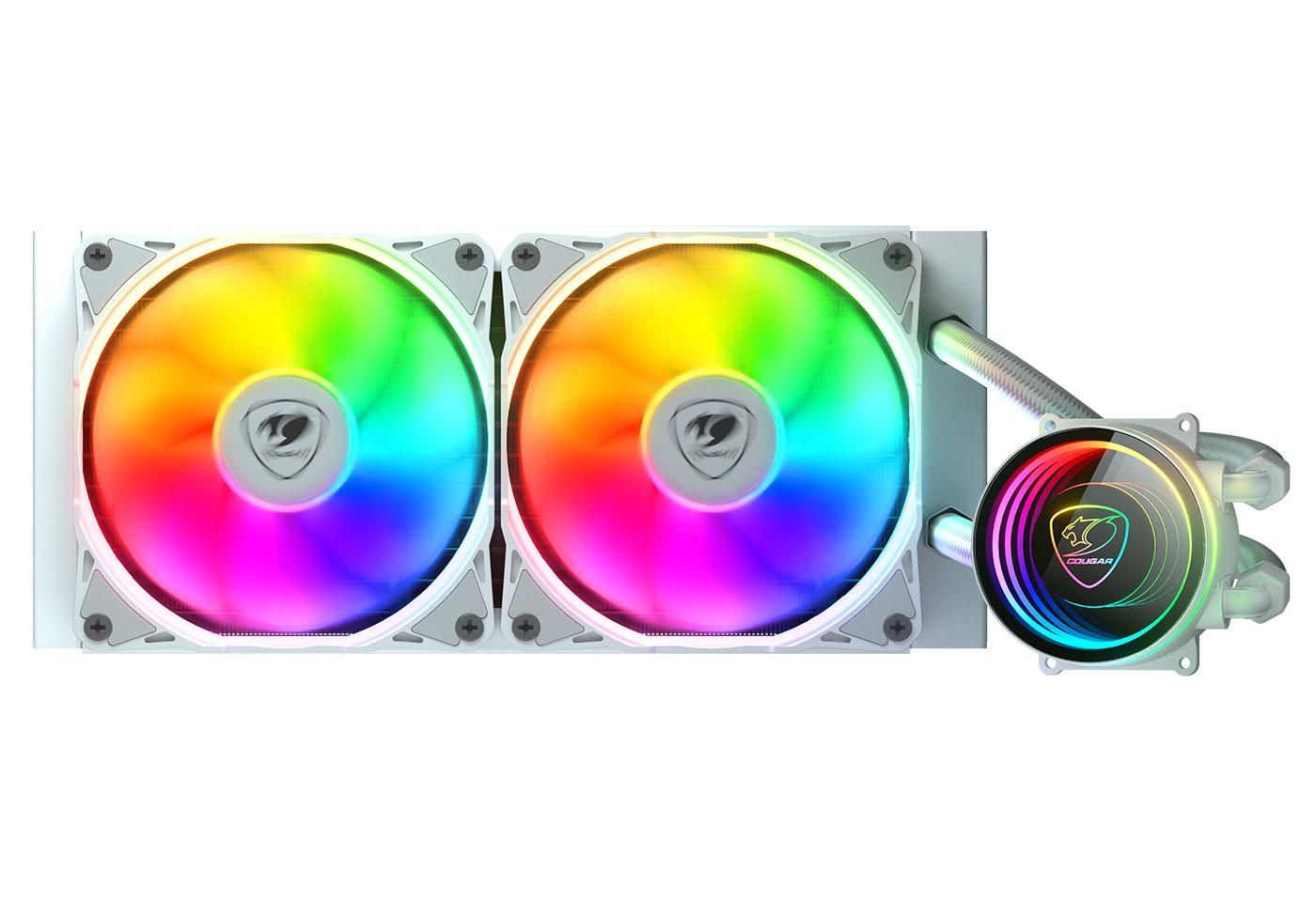 Ventilátorok, Hűtők, Előlapi panelek Cougar Poseidon Elite 240 ARGB White