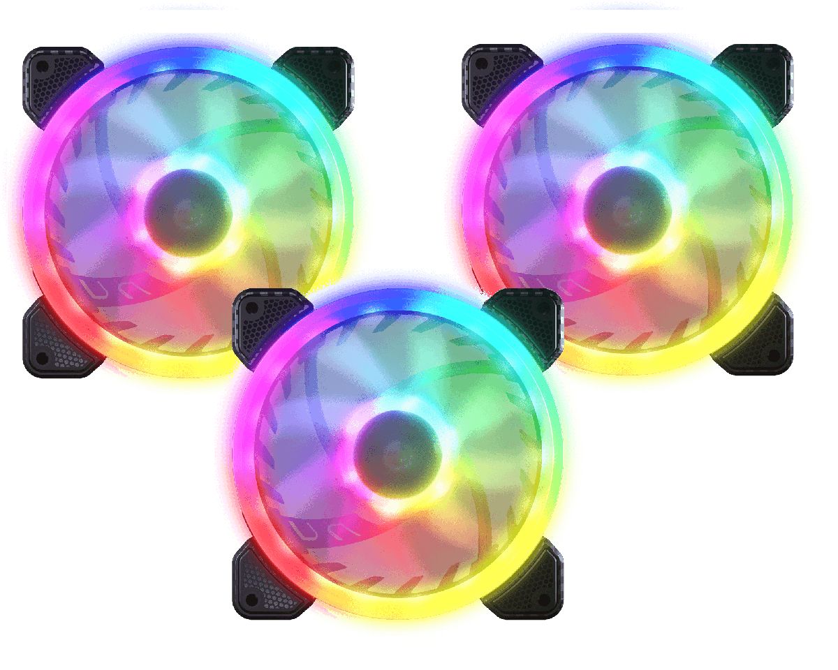 Ventilátorok, Hűtők, Előlapi panelek Cougar Vortex VX 120 ARGB (3 pcs)