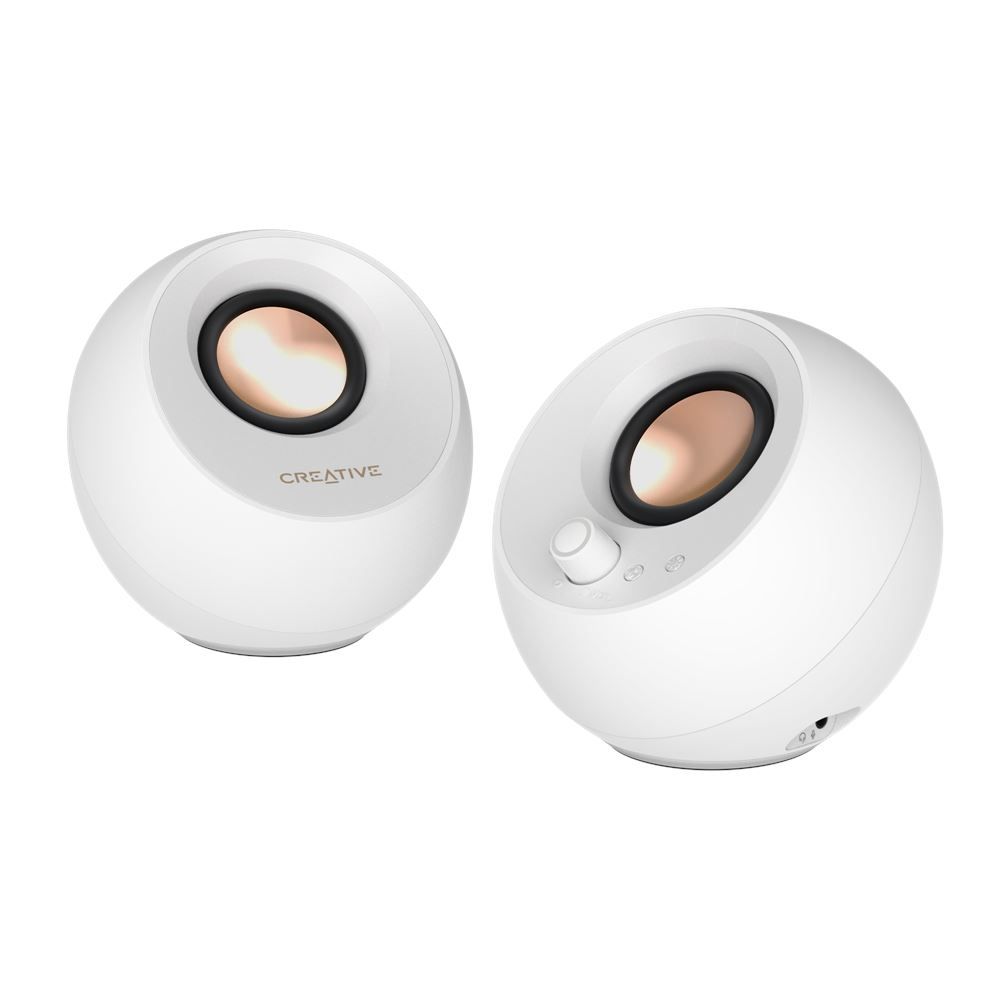 Hangszóró Creative Pebble Pro Bluetooth Speaker White
