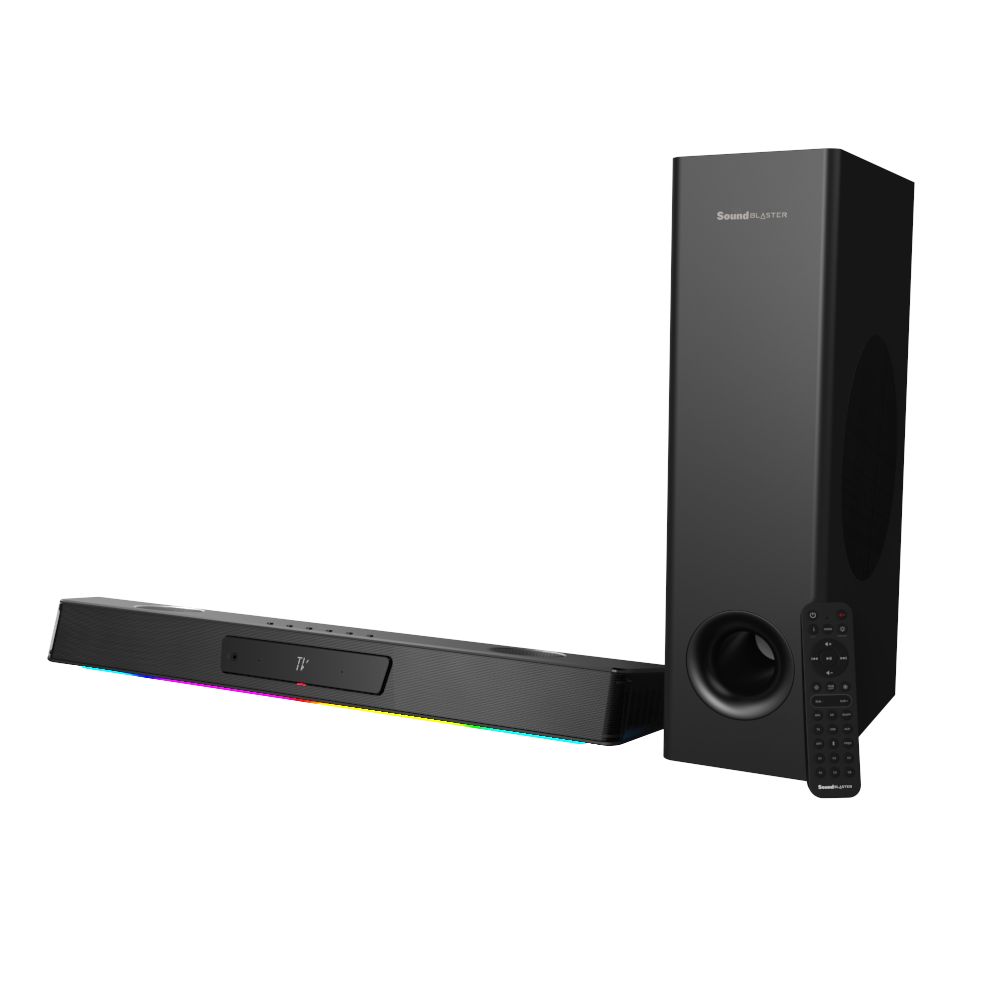 Hangszóró Creative Sound Blaster Katana V2X Tri-amplified Multi-channel Super X-Fi Gaming Soundbar with Compact Subwoofer Black