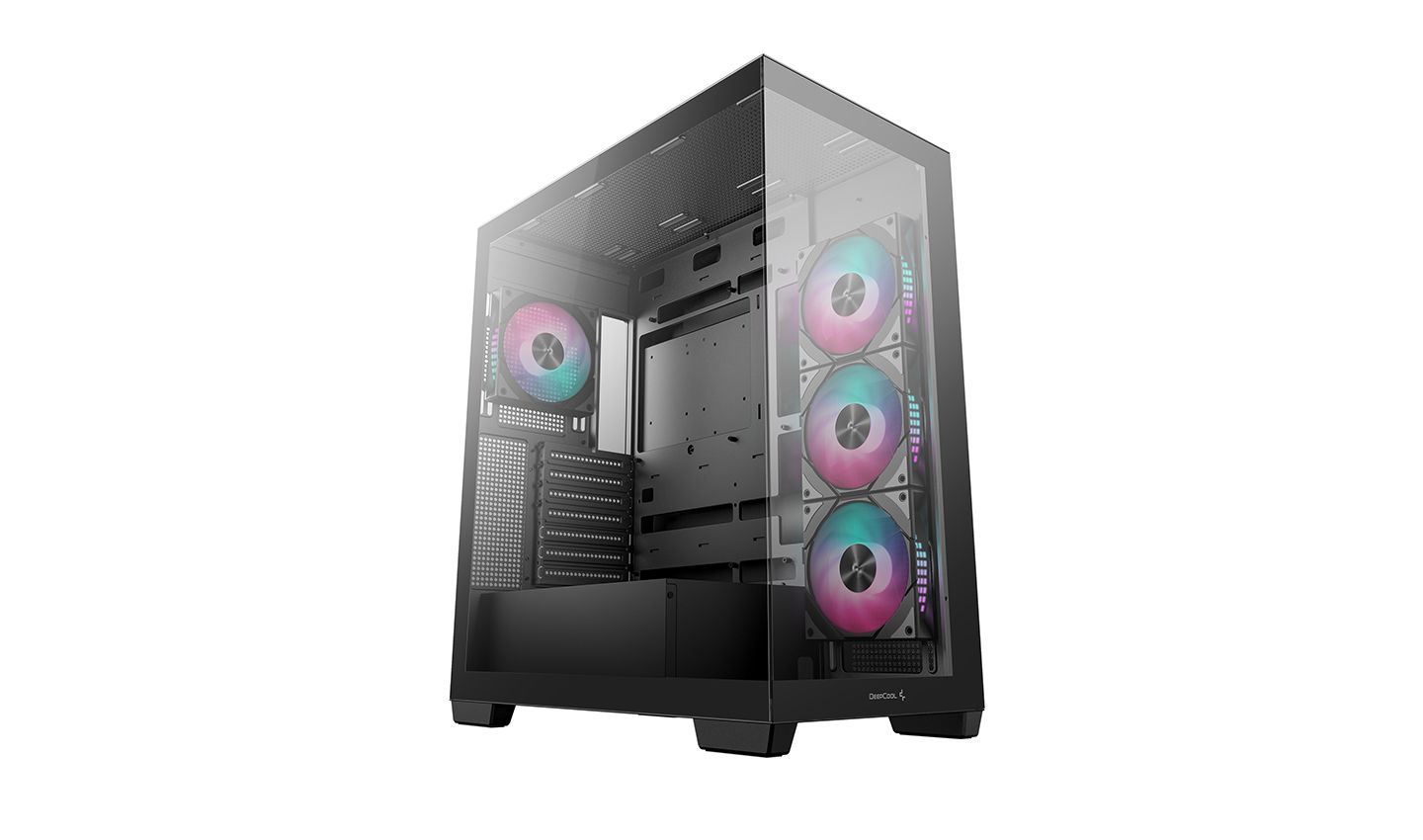Ház DeepCool CG580 4F Tempered Glass Black