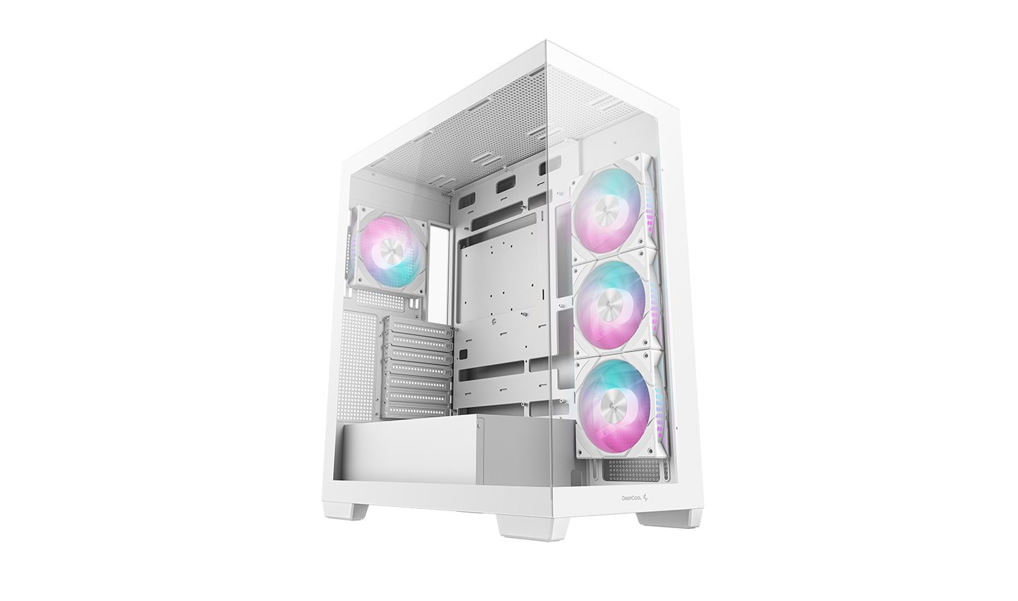 Ház DeepCool CG580 4F WH Tempered Glass White