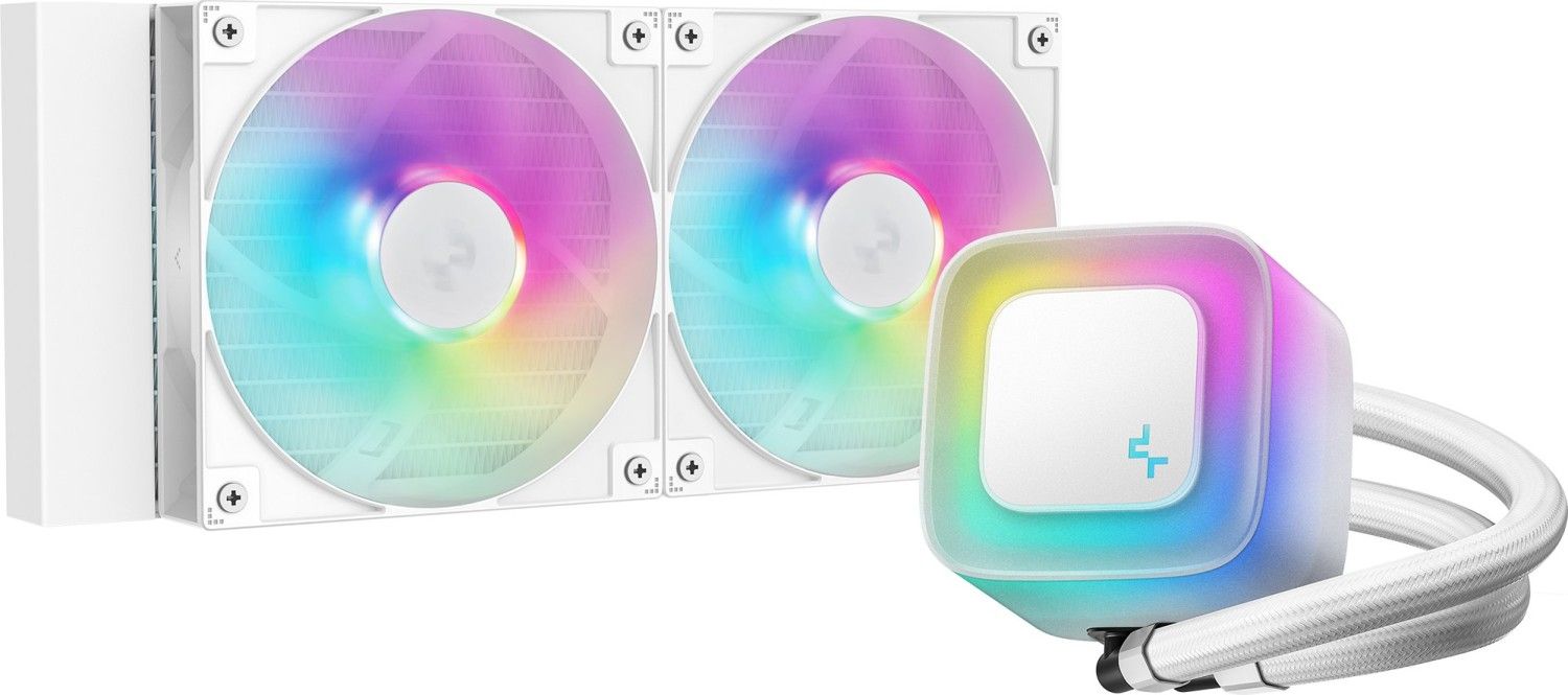 Ventilátorok, Hűtők, Előlapi panelek DeepCool LE240 WH V2