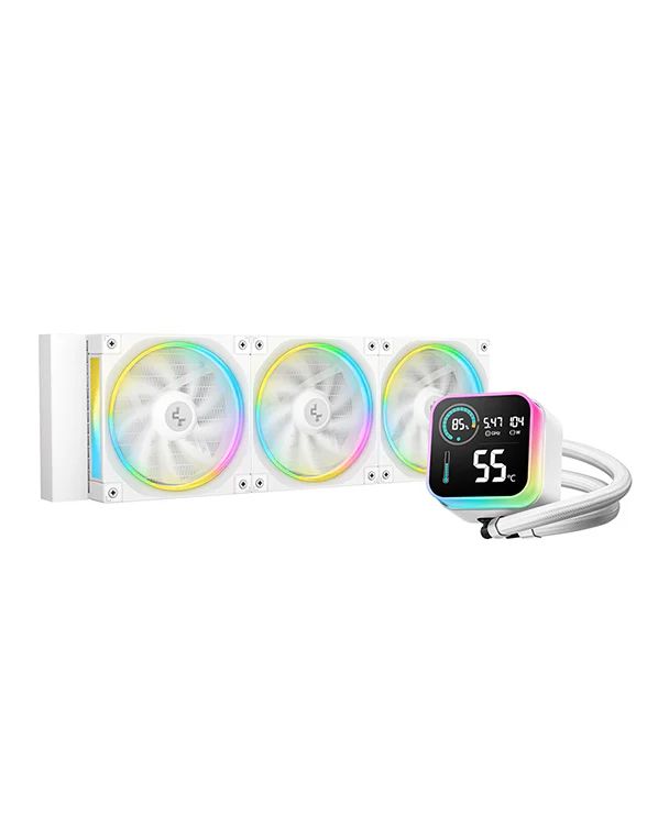 Ventilátorok, Hűtők, Előlapi panelek DeepCool LQ360 WH