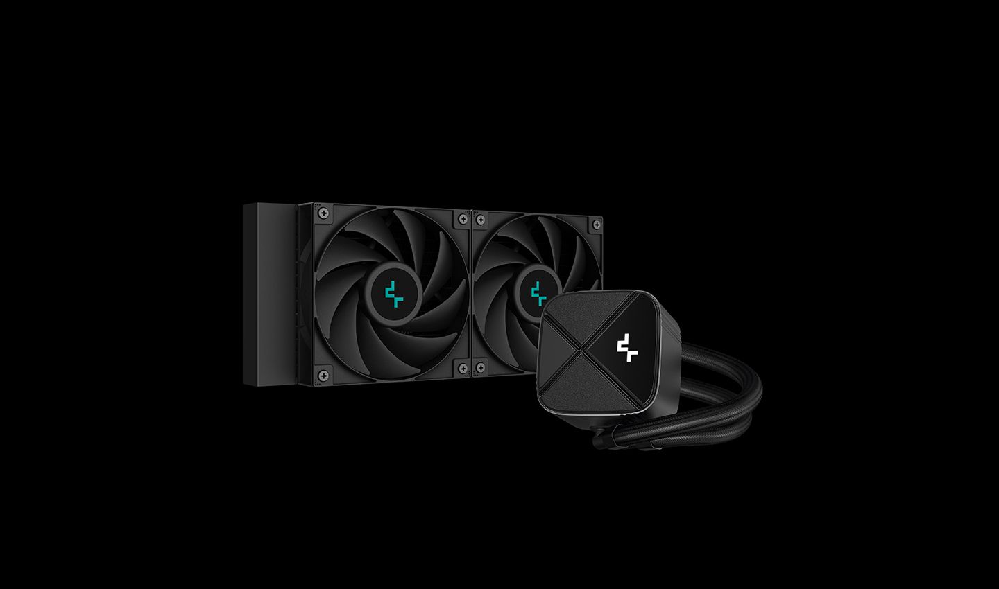 Ventilátorok, Hűtők, Előlapi panelek DeepCool LS520S Zero Dark