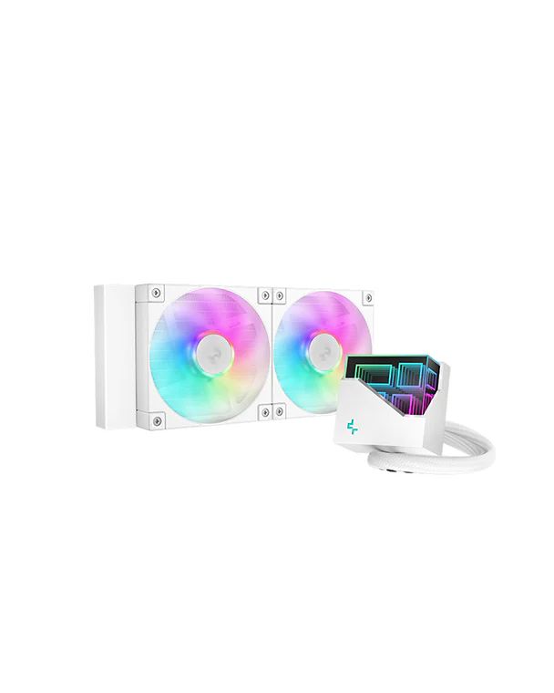 Ventilátorok, Hűtők, Előlapi panelek DeepCool LT240 WH ARGB