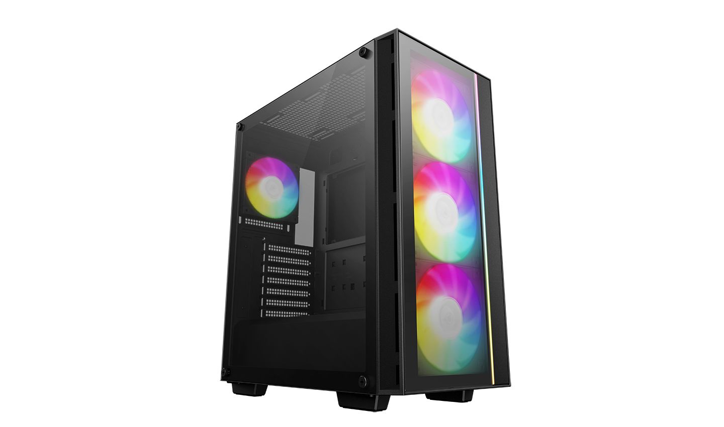 Ház DeepCool Matrexx 55 V4 C Tempered Glass Black