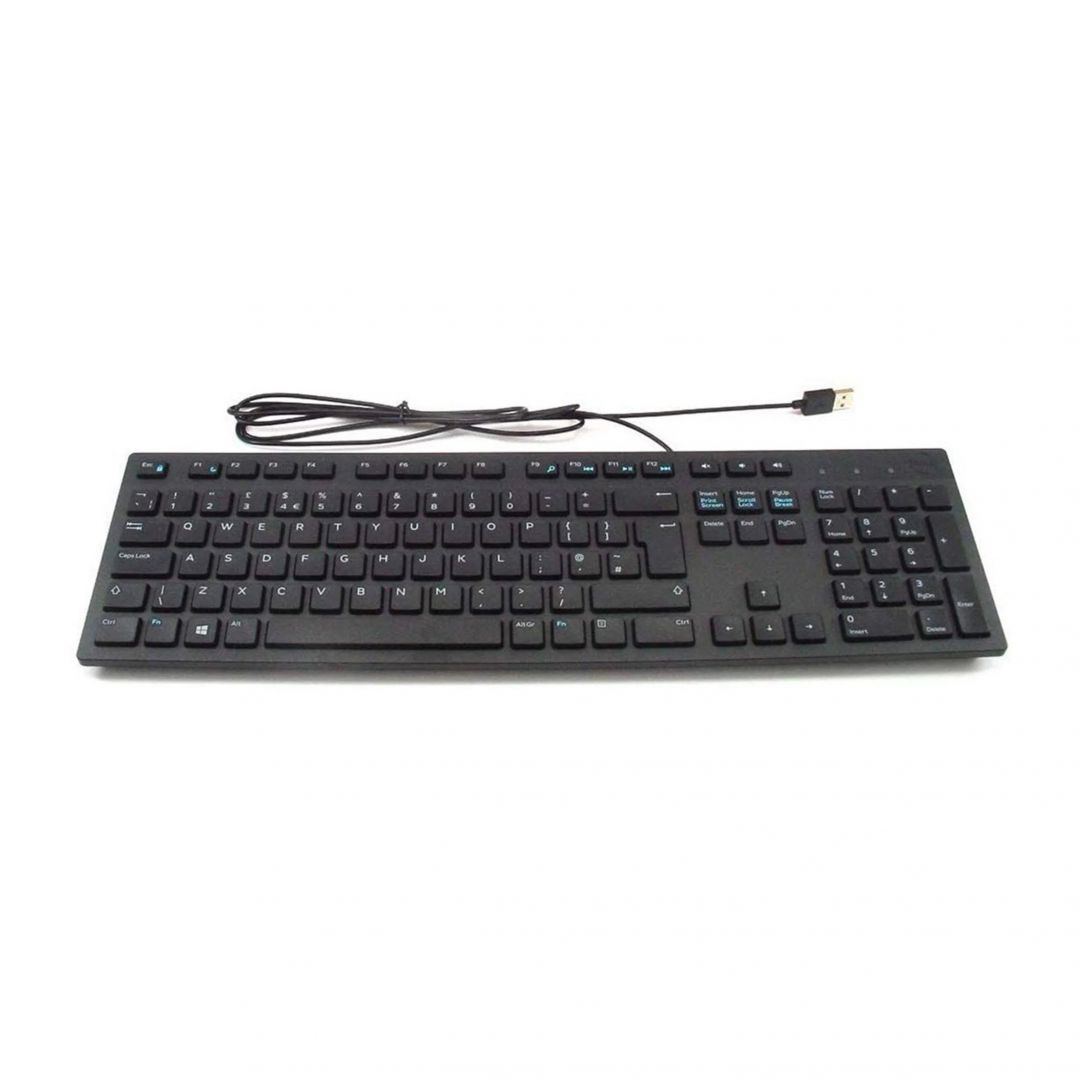 Billentyűzet Dell KB216 Qwerty USB Keyboard Black UK