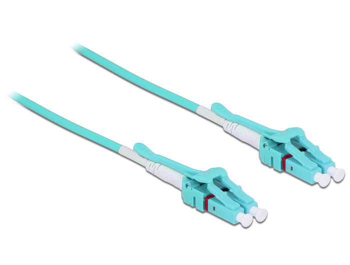 Hálózati kábelek DeLock Cable Optical Fibre LC > LC Multimode OM3 Uniboot 1m