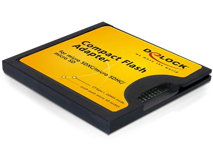 Kártyaolvasó DeLock Compact Flash Adapter for Micro SD Memory Cards