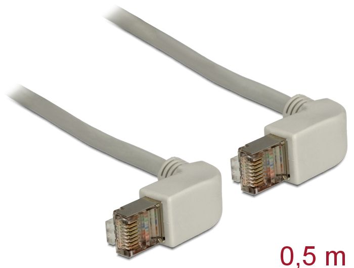 Hálózati kábelek DeLock CAT5e S-FTP Patch Cable 0,5m Grey