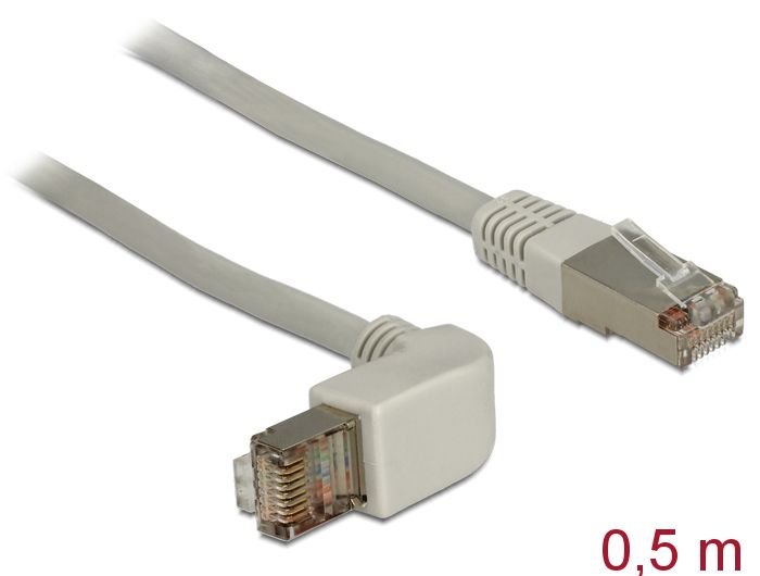 Hálózati kábelek DeLock CAT5e S-FTP Patch Cable 0,5m Grey