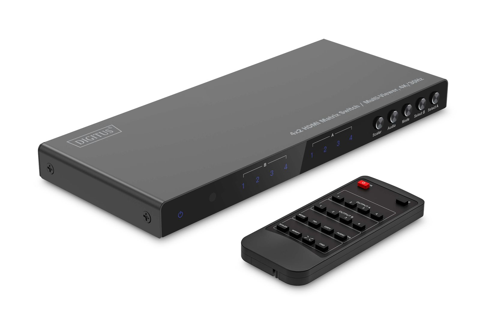 Switch Digitus 4x2 HDMI Matrix Switch / Multi-Viewer 4K