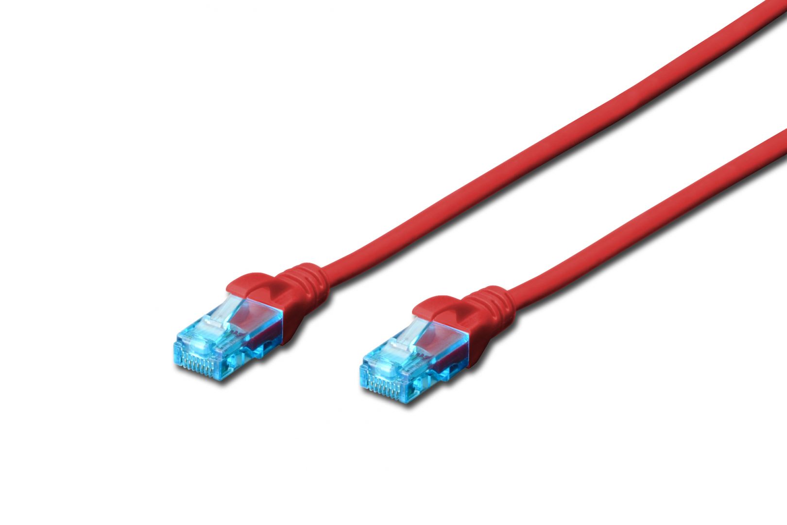Hálózati kábelek Digitus CAT5e U-UTP Patch Cable 3m Red