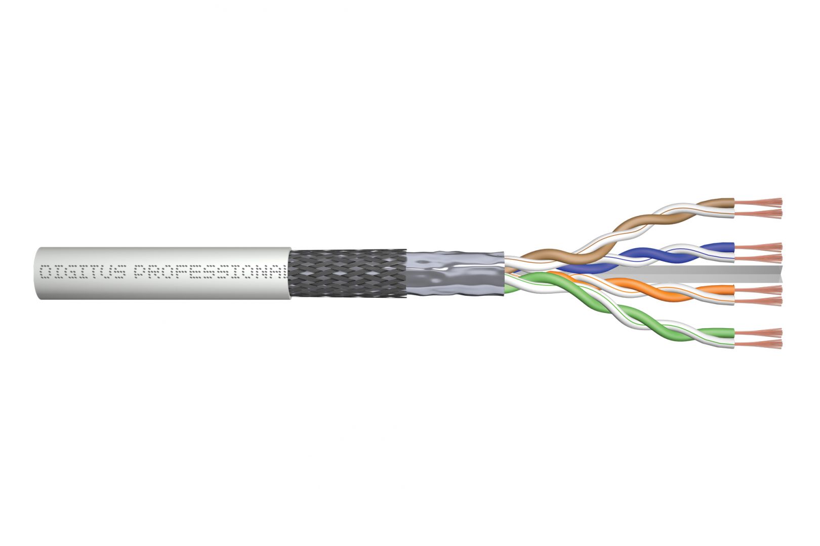 Hálózati kábelek Digitus CAT6 SF-UTP Installation cable 305m Grey