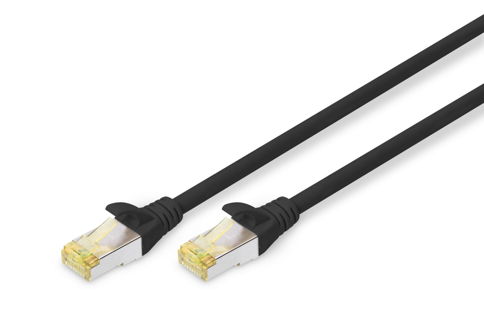 Hálózati kábelek Digitus CAT6A S-FTP Patch Cable 0,25m Black