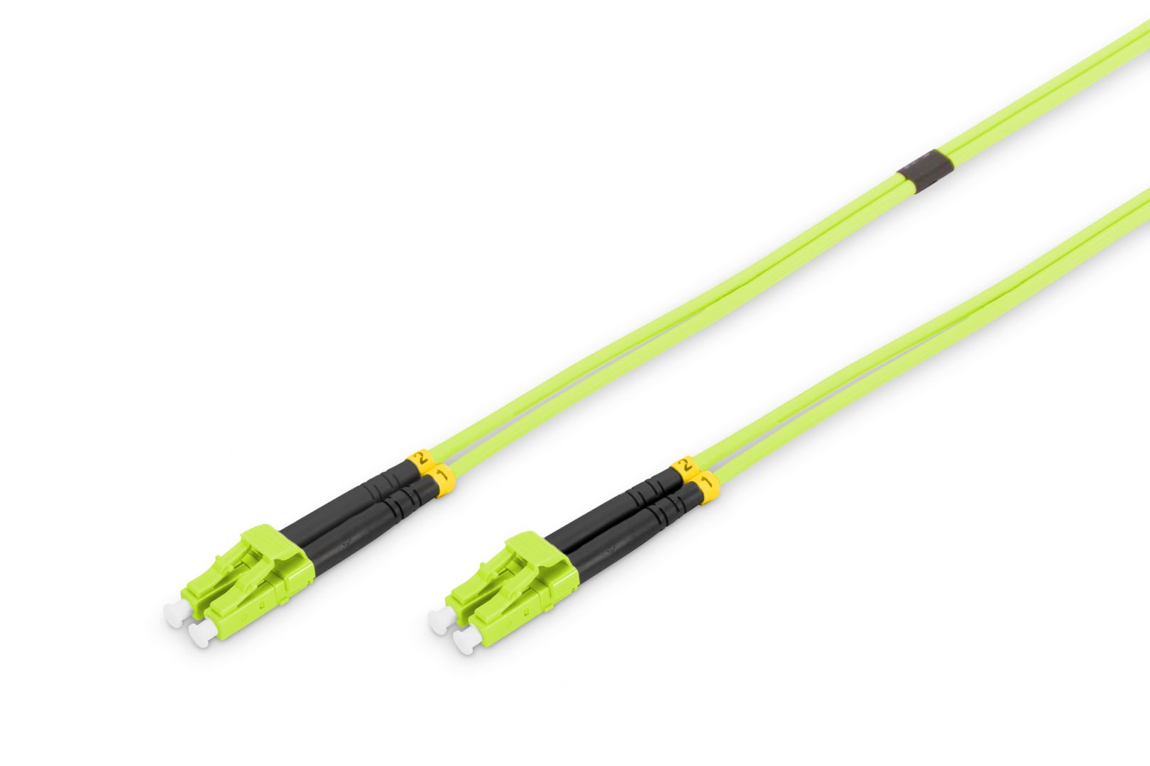Hálózati kábelek Digitus DK-2533-01-5 száloptikás kábel 1 M LC I-VH OM5 Green