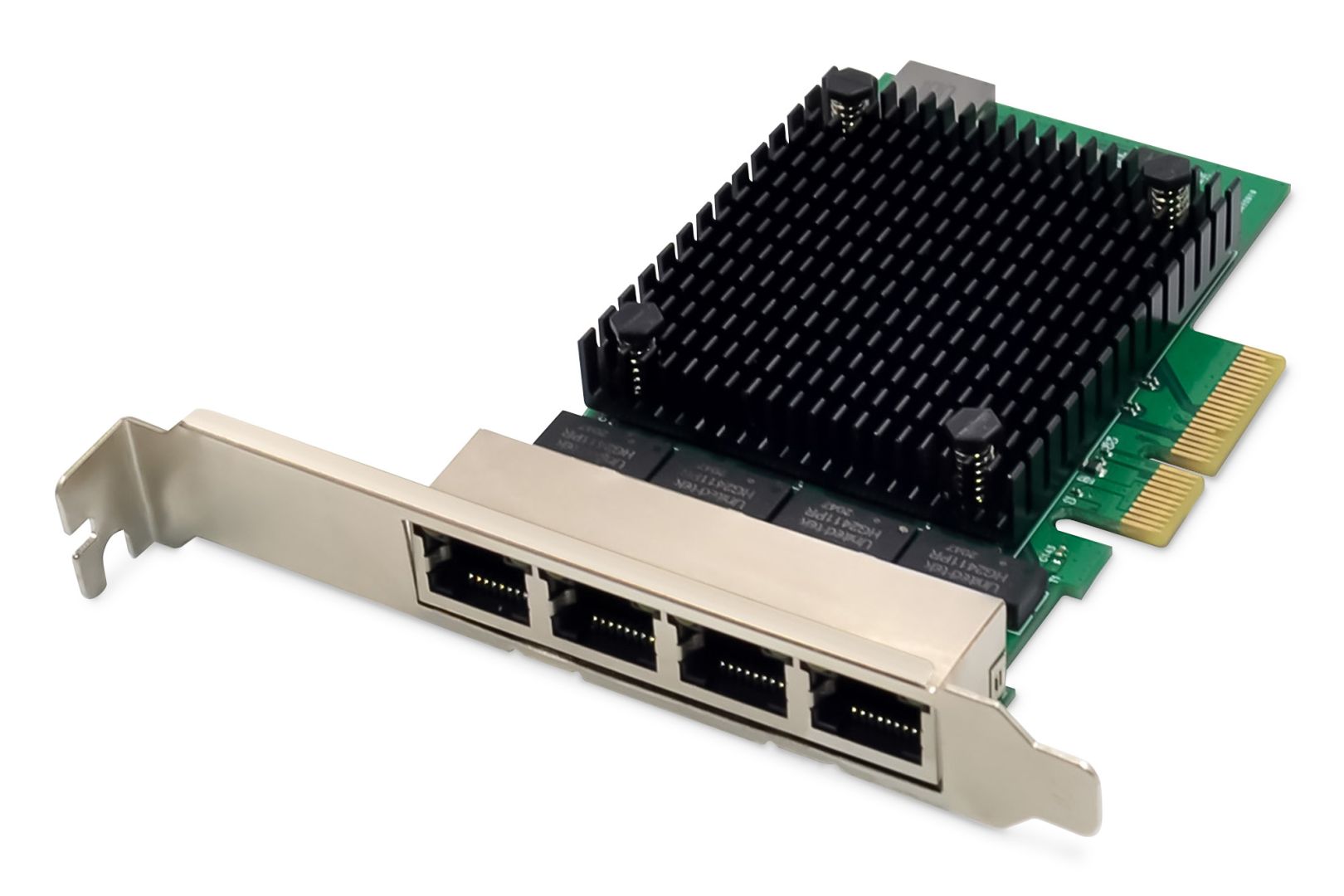 Hálókártya Digitus DN-10136 4-port 2,5 Ethernet network card