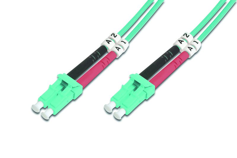 Hálózati kábelek Digitus DK-2533-02/3 száloptikás kábel 2 M LC I-VH OM3 Blue