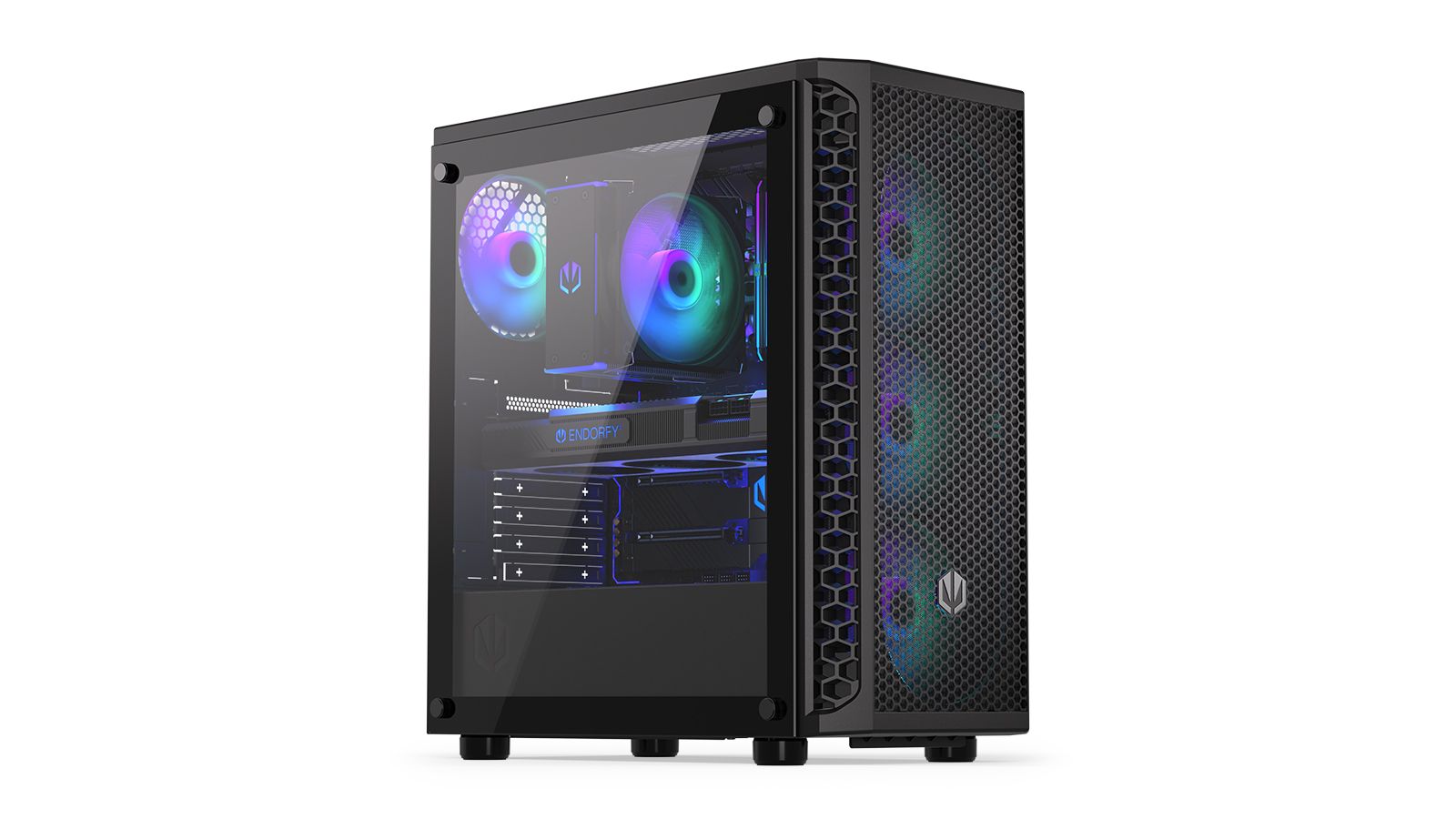Ház Endorfy Signum 300 ARGB Tempered Glass Black
