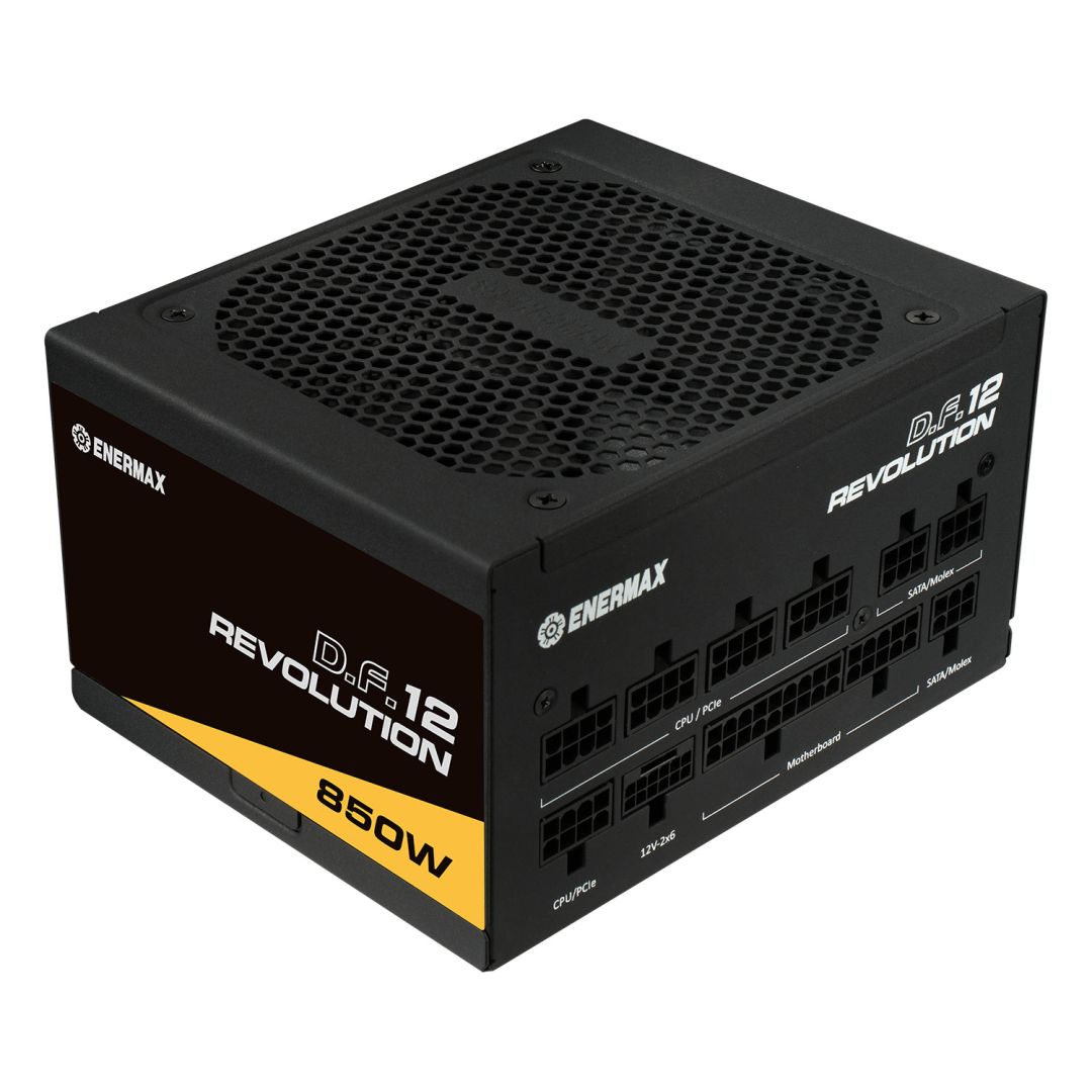 Tápegység Enermax 850W 80+ Gold Revolution D.F.12 Black ATX 3.1