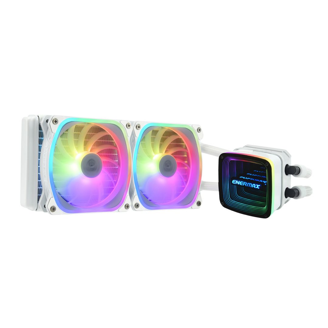 Ventilátorok, Hűtők, Előlapi panelek Enermax Aquafusion ADV 240 RGB CPU Cooler White