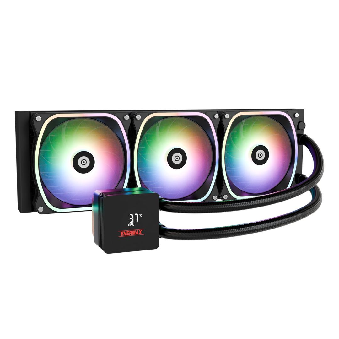 Ventilátorok, Hűtők, Előlapi panelek Enermax Aquafusion II 360 RGB CPU Cooler