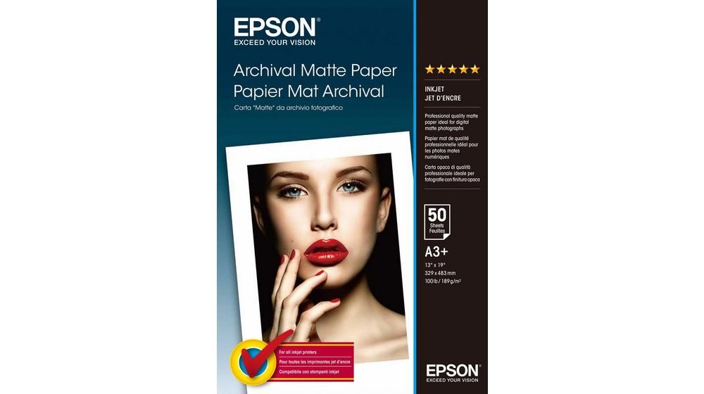 Fotópapír Epson Archival DIN A3+ 189g/m2 50 Lap Matt Fotópapír