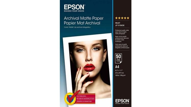 Fotópapír Epson Archival Matte Paper 192g A4 50db Matt Fotópapír