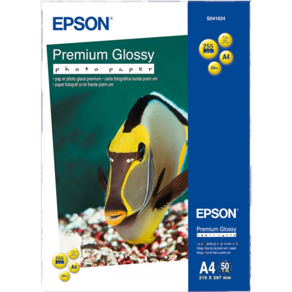 Fotópapír Epson C13S041624 255g A4 50db Prémium Fényes Fotópapír