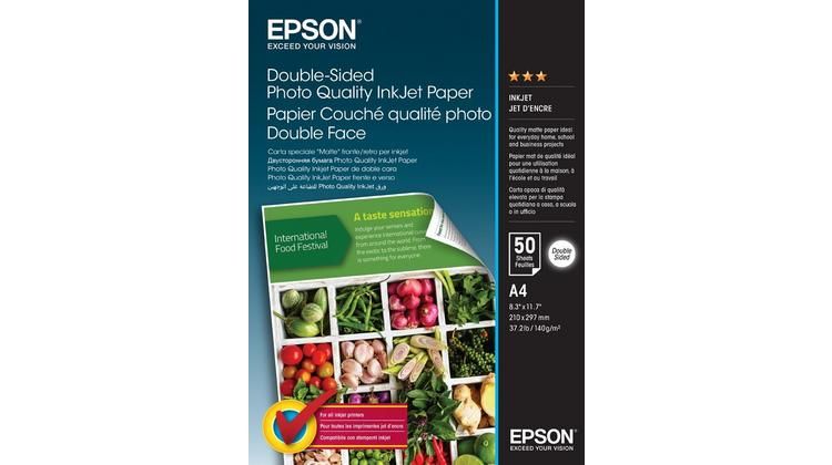 Fotópapír Epson Double-Sided Inkjet Paper 120g A4 50db Kétoldalas Fotópapír