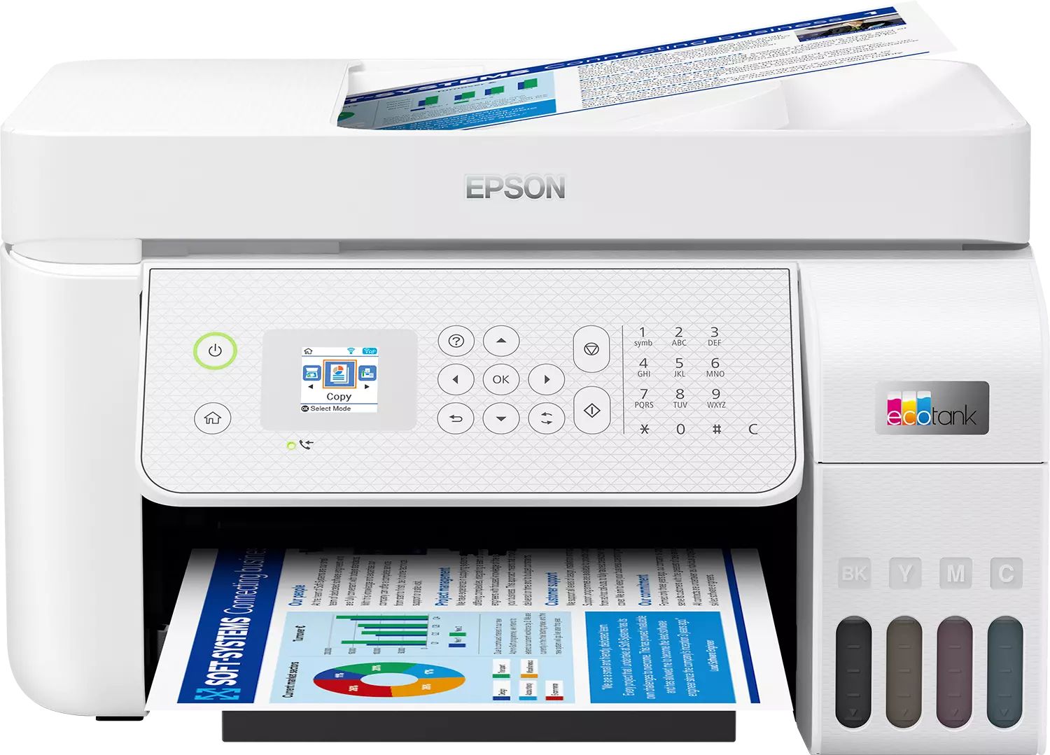 Multifunkciós nyomtató Epson EcoTank L5316 Wireless Tintasugaras Nyomtató/Másoló/Scanner/Fax