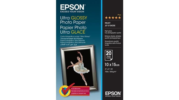 Fotópapír Epson Epson Ultra Glossy 300g 10x15cm 20db Fényes Fotópapír