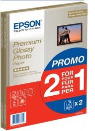 Fotópapír Epson Premium 255g A4 30db Fényes Fotópapír