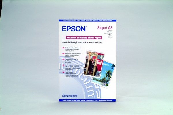 Fotópapír Epson Premium Semigloss Photo Paper, DIN A3+, 251g/m?, 20 Sheet