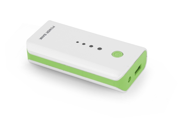 Powerbank Esperanza Electron 5200mAh PowerBank White/Green Powerbank Esperanza Electron 5200mAh PowerBank White/Green