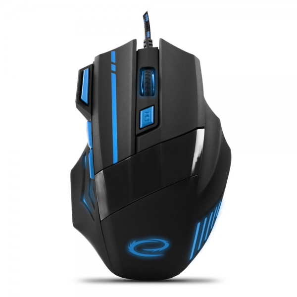 Egér Esperanza MX201 Wolf Gamer mouse Black/Blue Egér Esperanza MX201 Wolf Gamer mouse Black/Blue