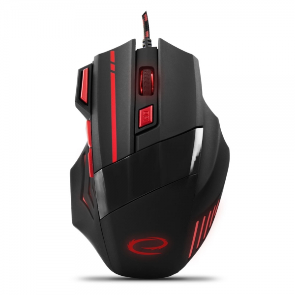 Egér Esperanza MX201 Wolf Gamer mouse Black/Red