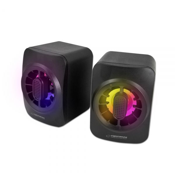 Hangszóró Esperanza Sakala Speaker 2.0 RGB Black